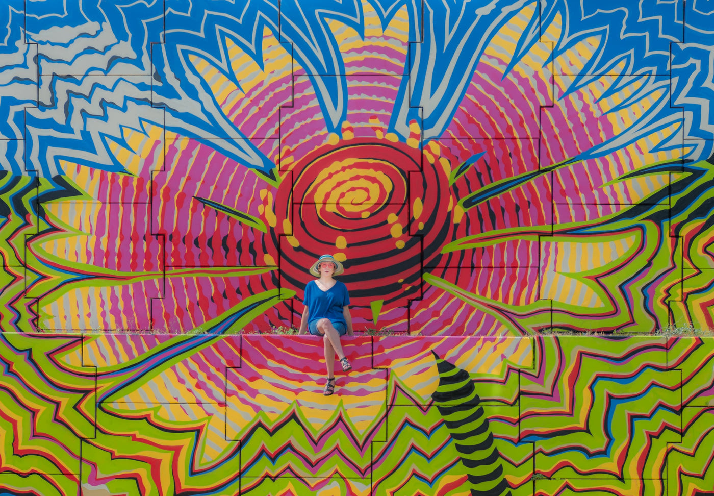 My new wildflower mural was featured in the local newspaper!