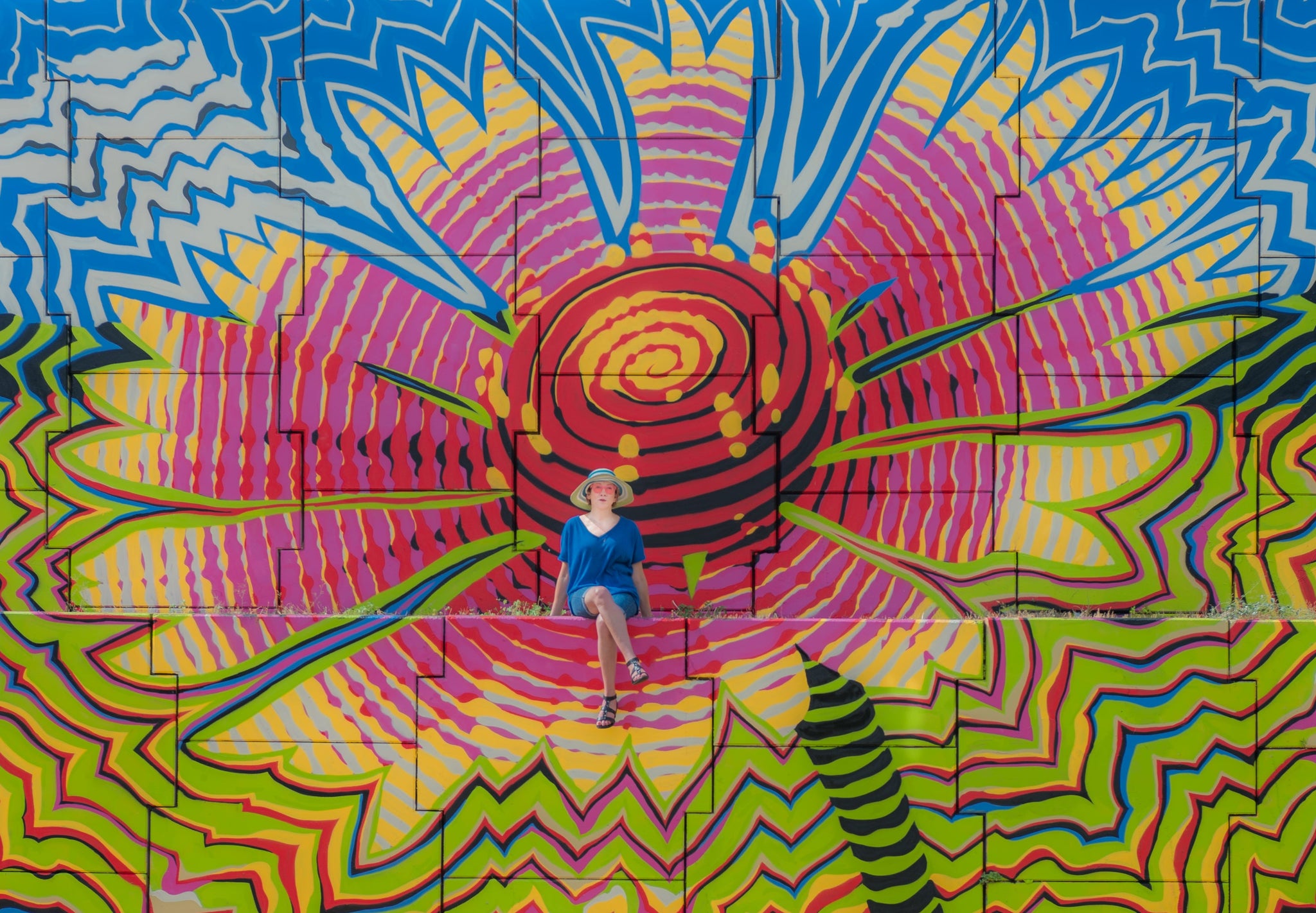 My new wildflower mural was featured in the local newspaper!