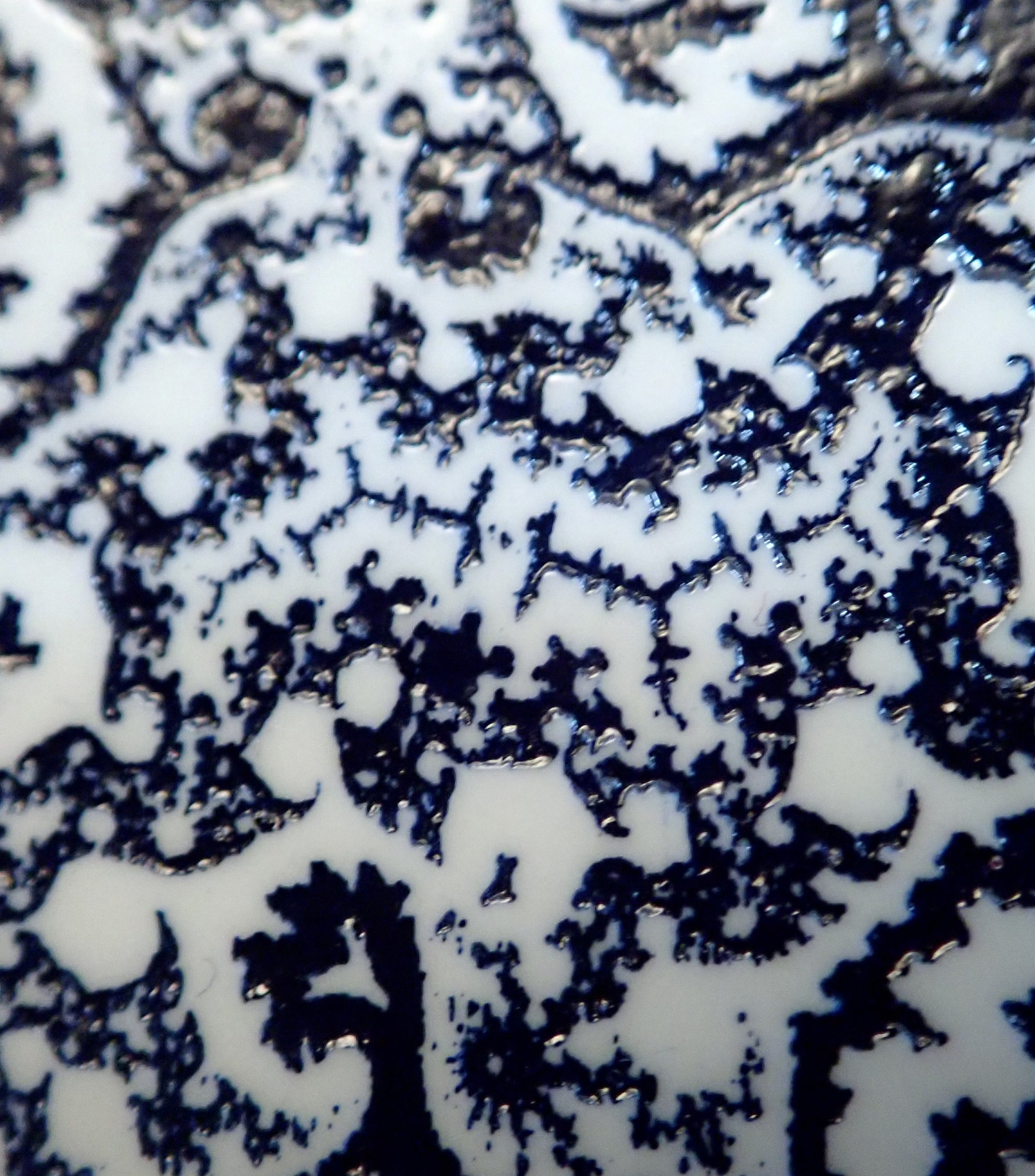 "Portrait of Benoit Mandelbrot" laser engraving and spray paint on Plexiglass, 2019, 24x30 inches