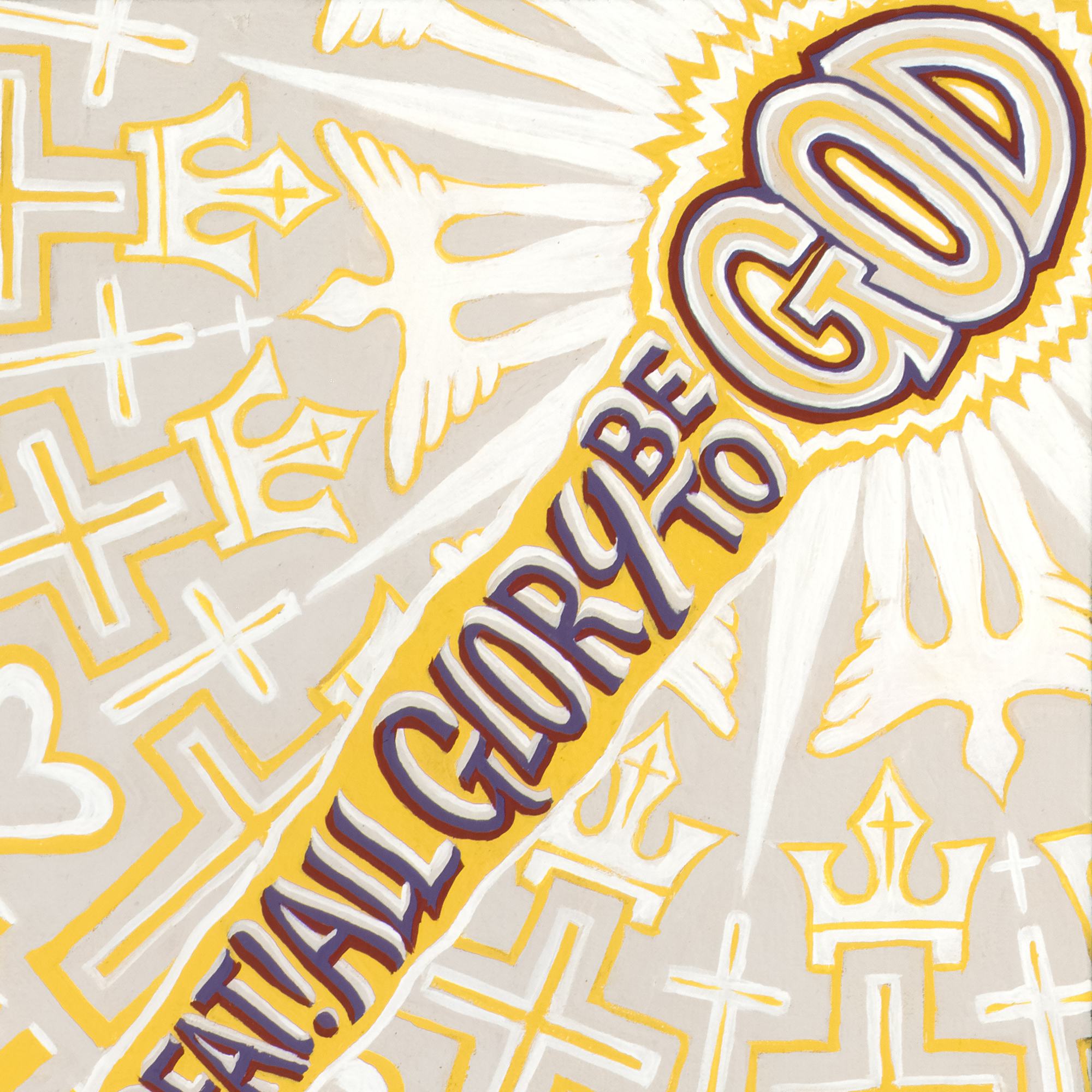 "Didymus" acrylic on canvas, 2025, 73x73 inches