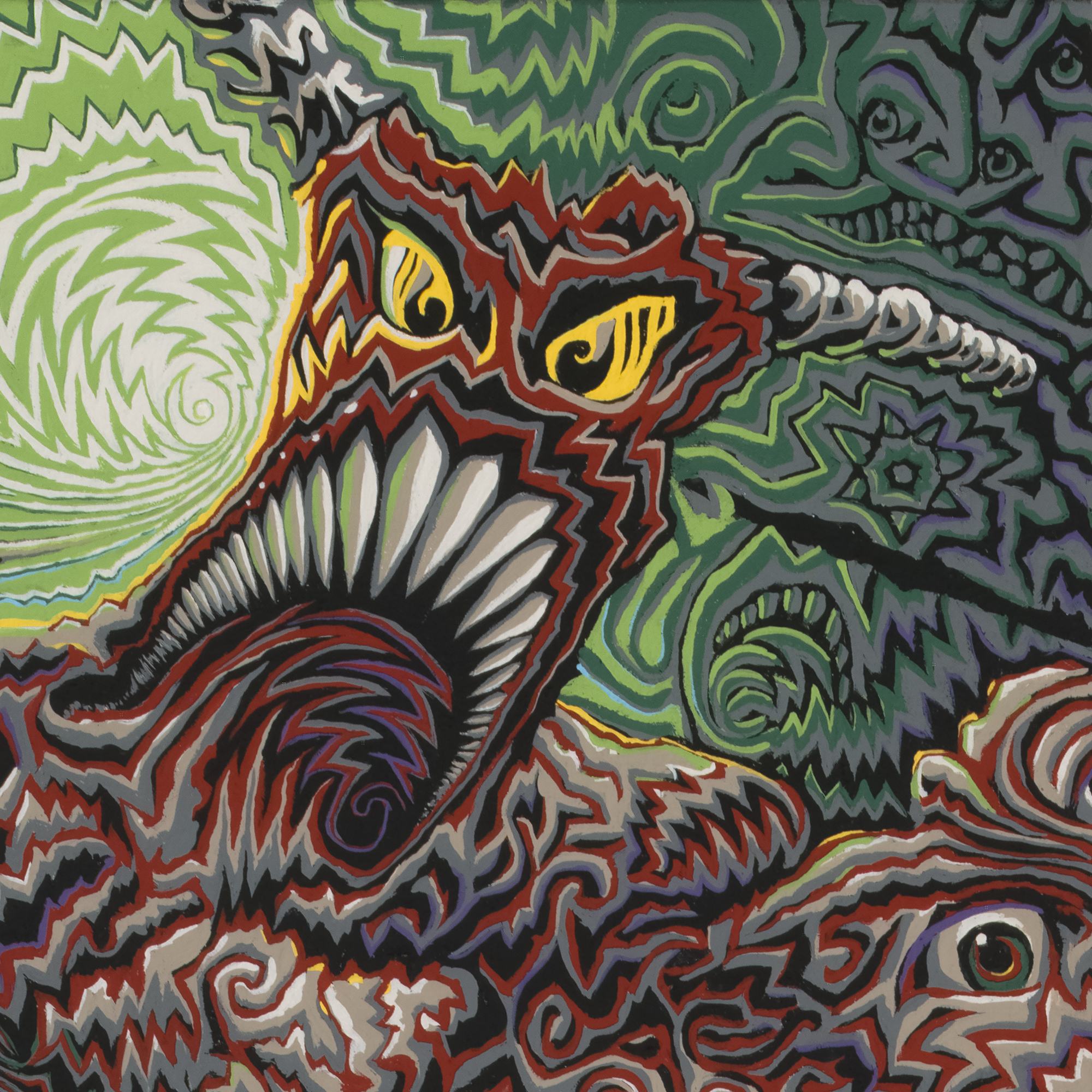 "Didymus" acrylic on canvas, 2025, 73x73 inches