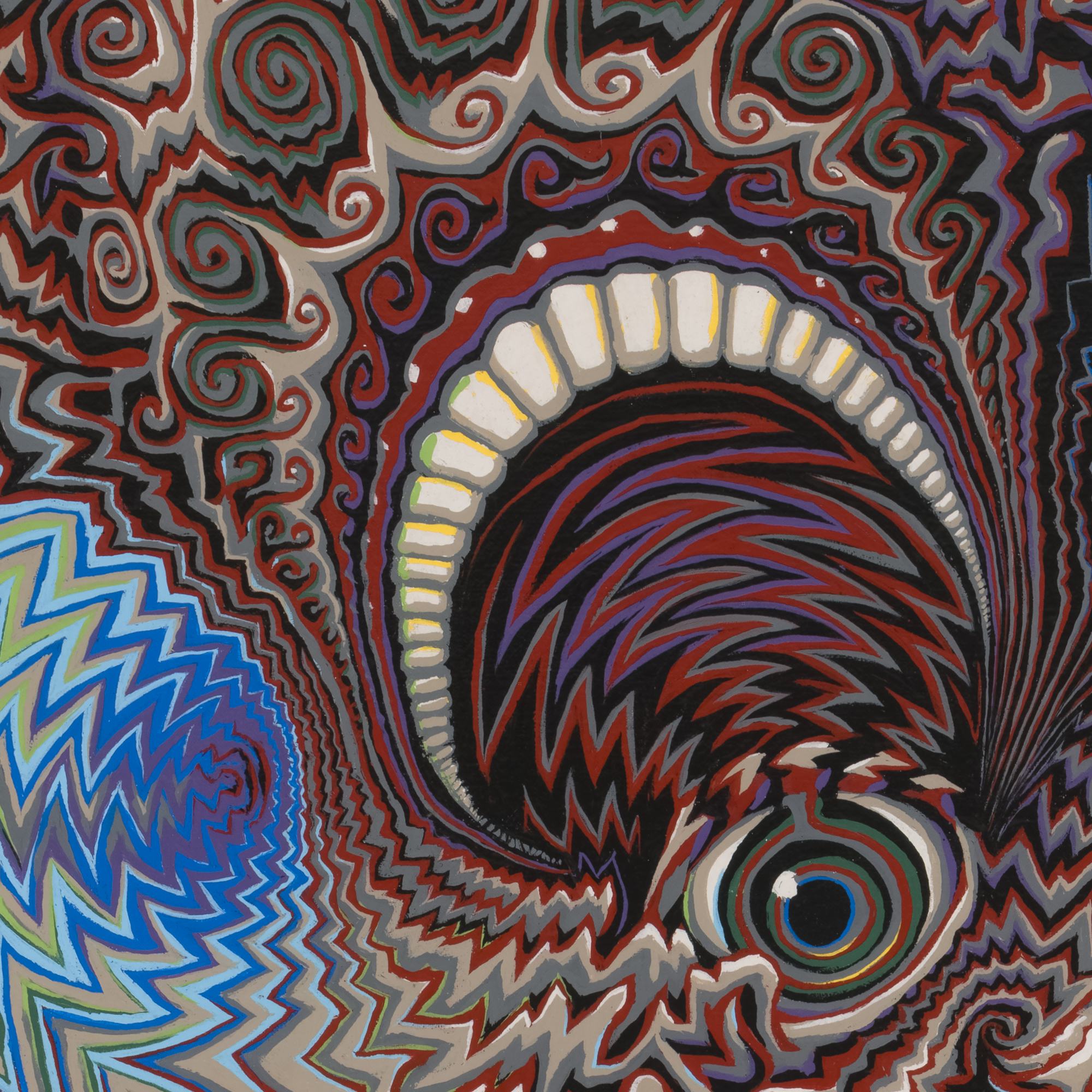 "Didymus" acrylic on canvas, 2025, 73x73 inches