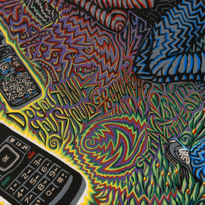 "Didymus" acrylic on canvas, 2025, 73x73 inches