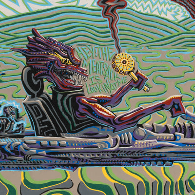 "Didymus" acrylic on canvas, 2025, 73x73 inches