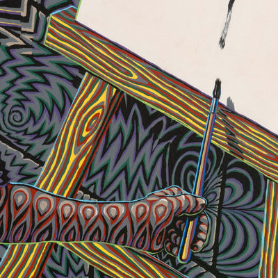 "Didymus" acrylic on canvas, 2025, 73x73 inches