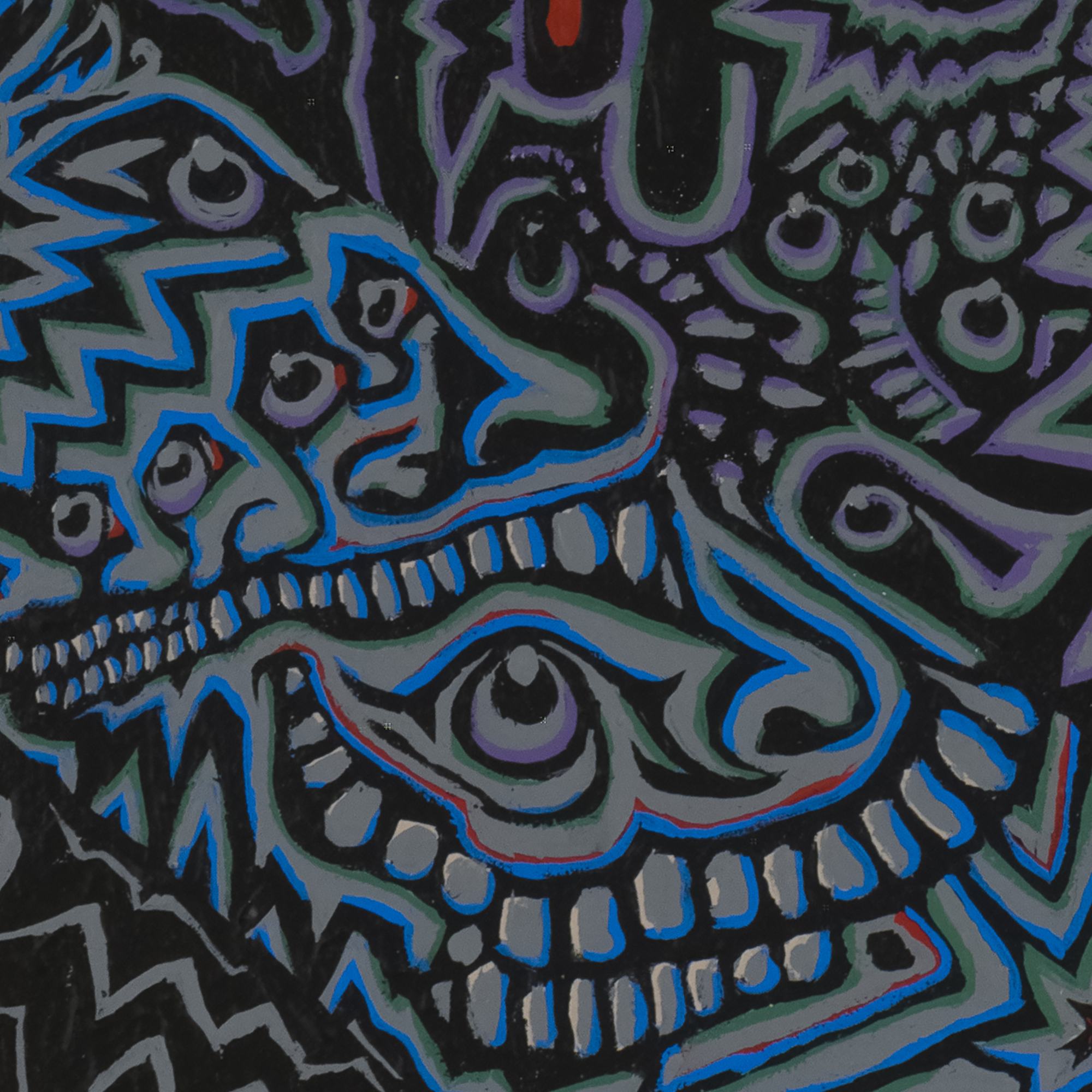 "Didymus" acrylic on canvas, 2025, 73x73 inches