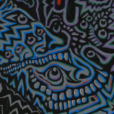 "Didymus" acrylic on canvas, 2025, 73x73 inches