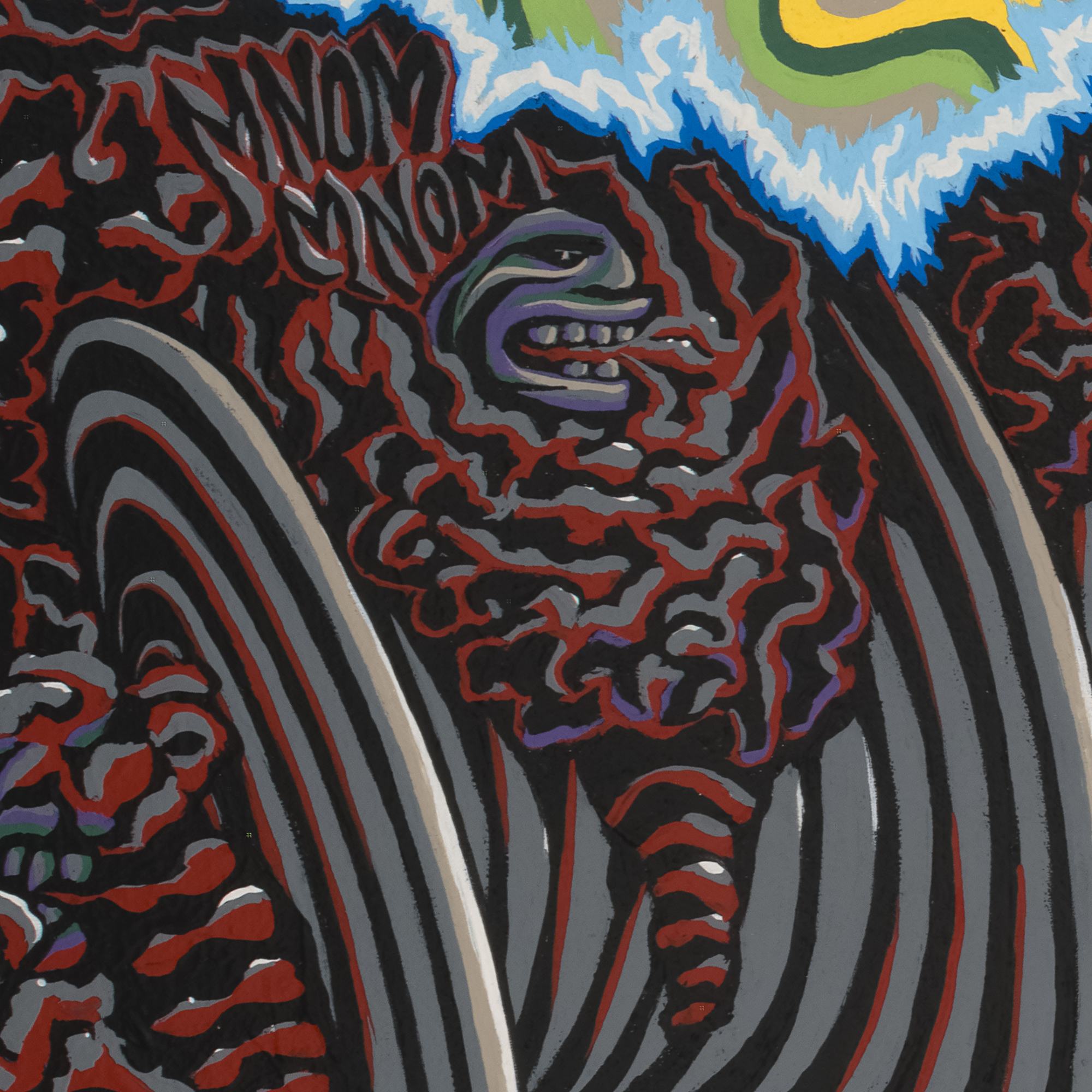 "Didymus" acrylic on canvas, 2025, 73x73 inches