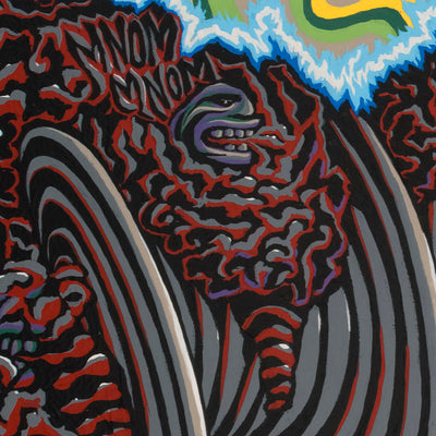 "Didymus" acrylic on canvas, 2025, 73x73 inches