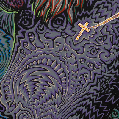 "Didymus" acrylic on canvas, 2025, 73x73 inches