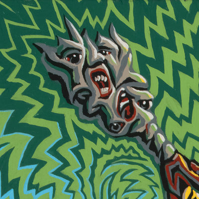 "Didymus" acrylic on canvas, 2025, 73x73 inches