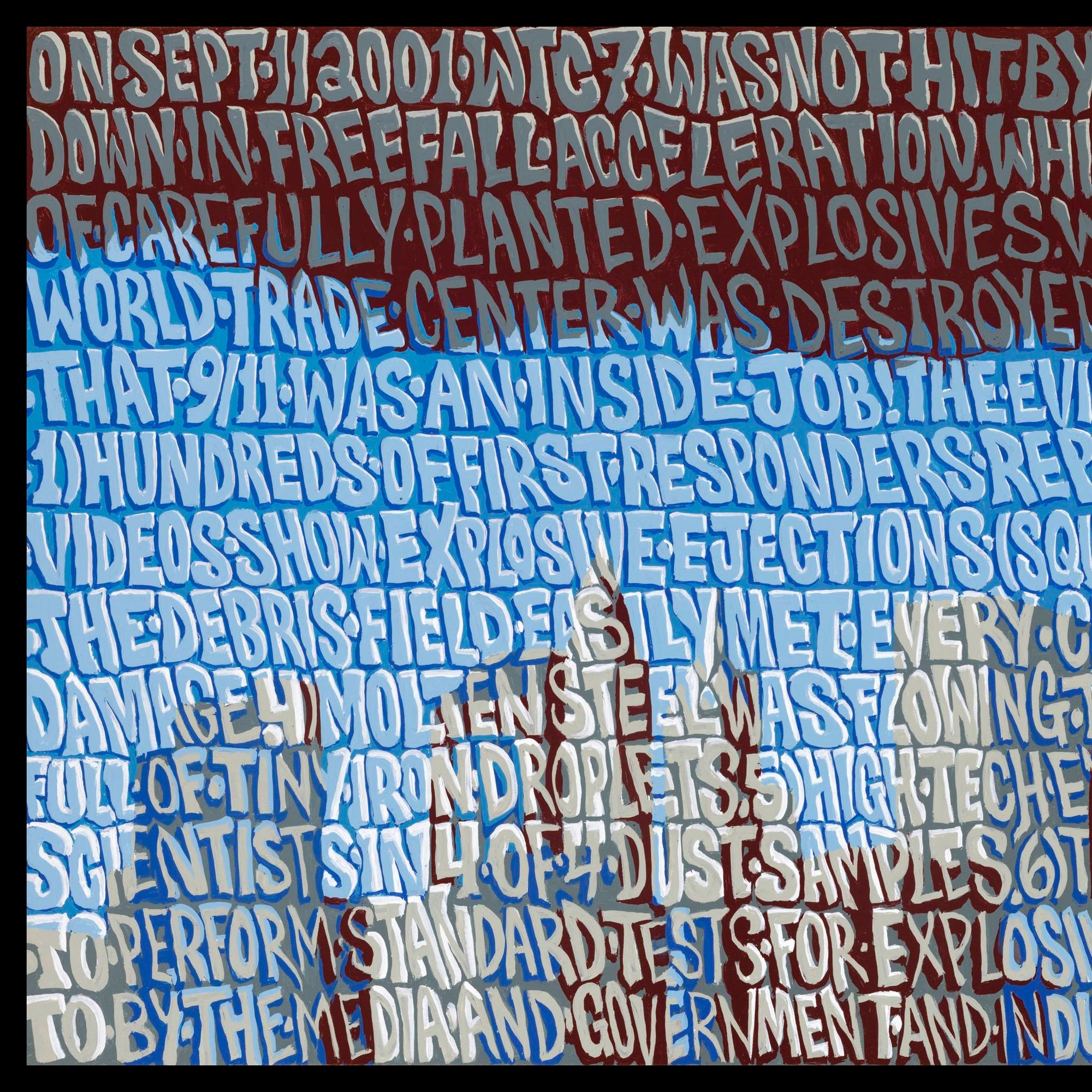 "Freedom" acrylic on wood panel, 2021, 39x19 inches (plus black floater frame)