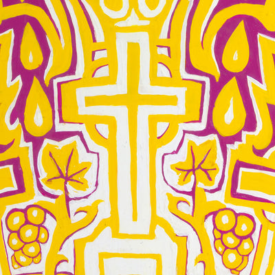 "Prayer (after Albrecht Dürer)" acrylic on wood panel, 2020, 36x48 inches