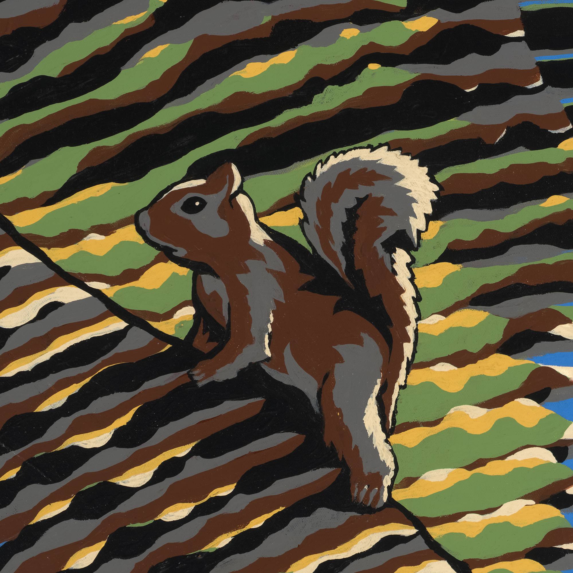 "Squirrel on the Kerrville River" reproduction of 2024 original
