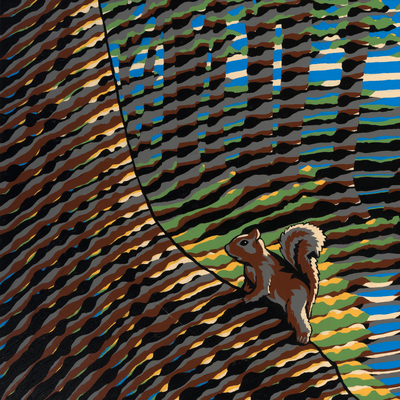 "Squirrel on the Kerrville River" reproduction of 2024 original