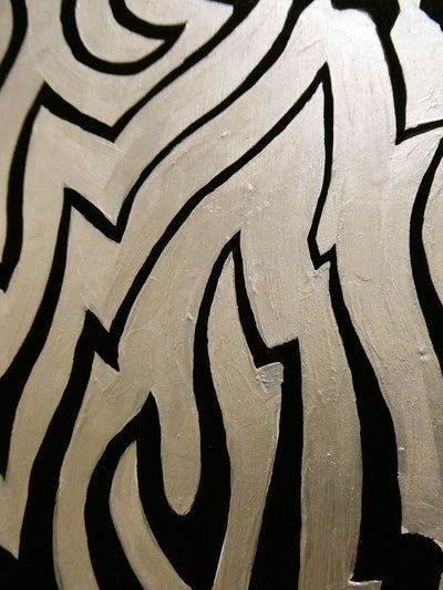 "Self Portrait" acrylic on wood panel, 2019, 26x31 inches