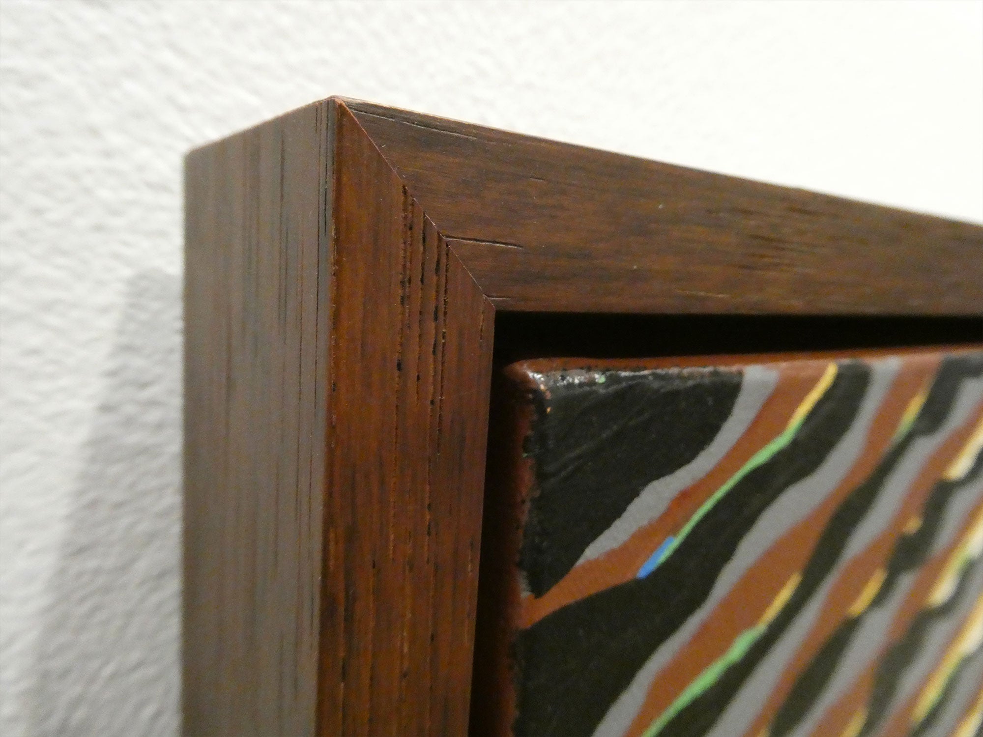 "Squirrel on the Kerrville River Trail" acrylic on canvas, 2024, 48x24 inches