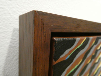 "Squirrel on the Kerrville River Trail" acrylic on canvas, 2024, 48x24 inches