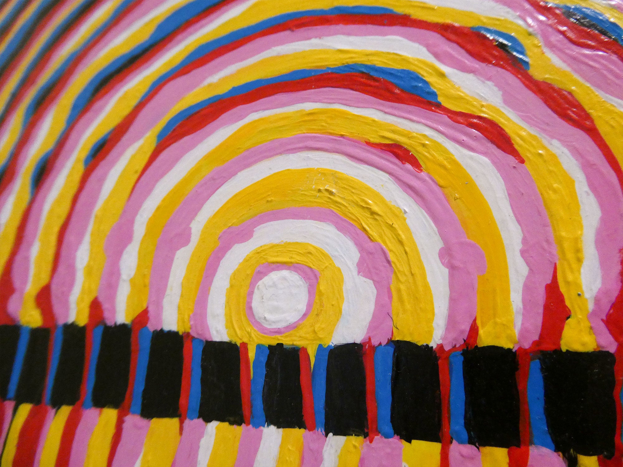 "Sunset Over Bellingham Bay" acrylic on board, 2019, 14x11 inches