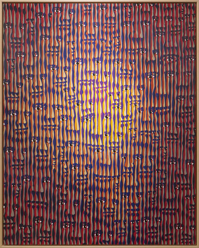 "Warmth" acrylic on wood panel, 2022, 40x50 inches