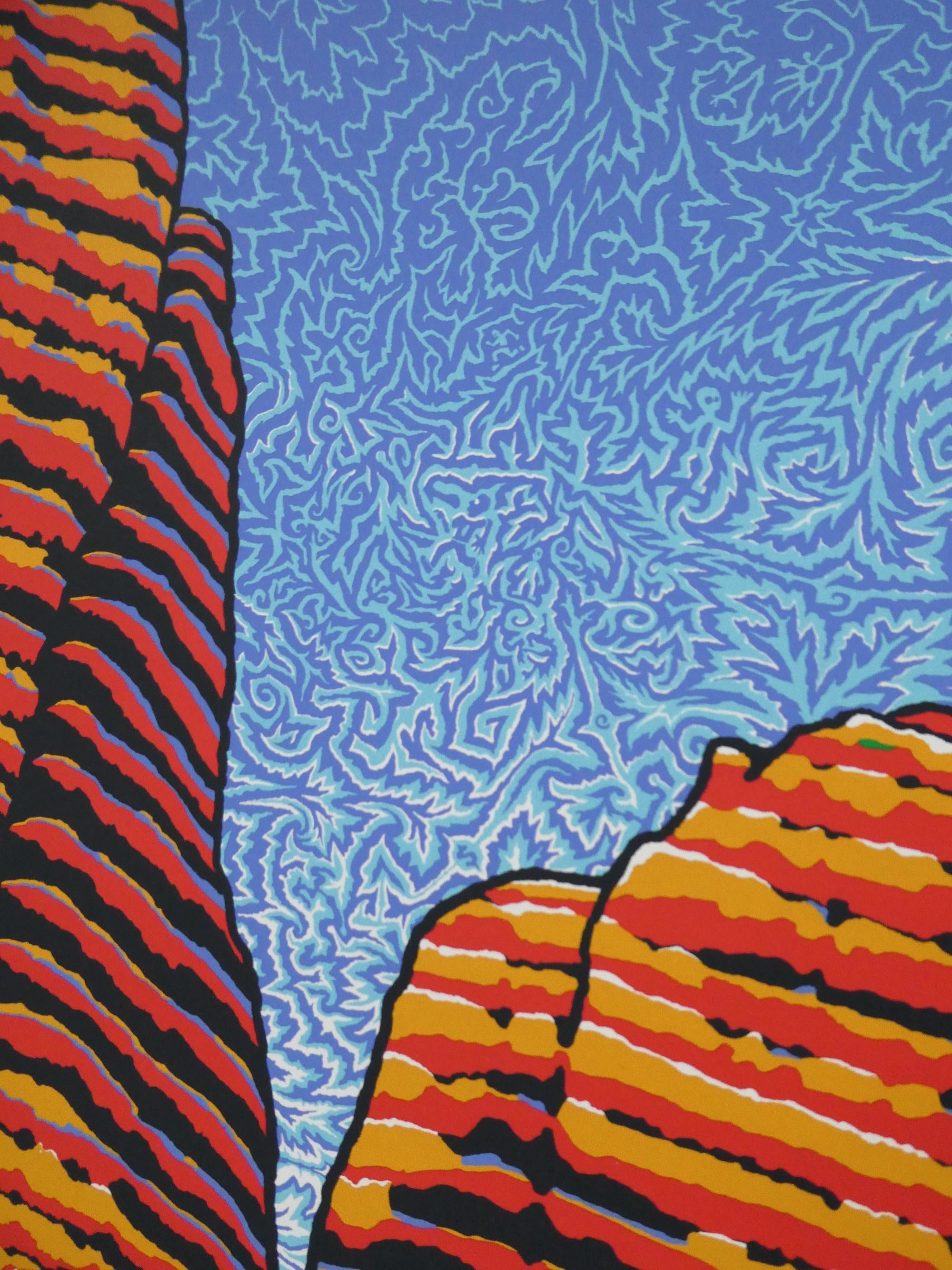 "Cathedral Rock" 6-color screenprint, 24x30 inches, limited edited signed and numbered out of 100