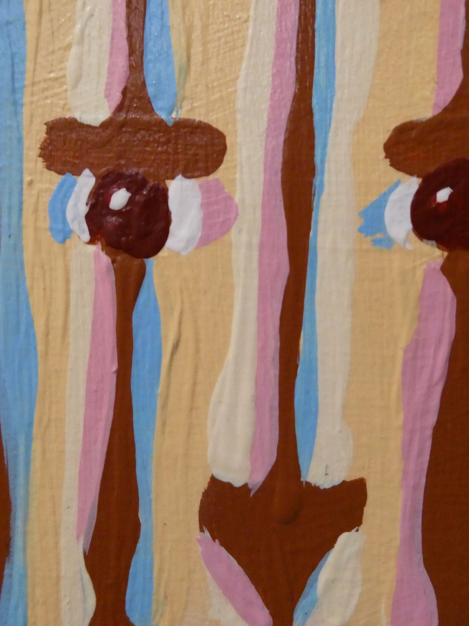 "Squeeze" acrylic on wood panel, 2022, 36x60 inches