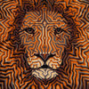 "Lion of Judah" acrylic on wood panel, 2023, 18x18 inches