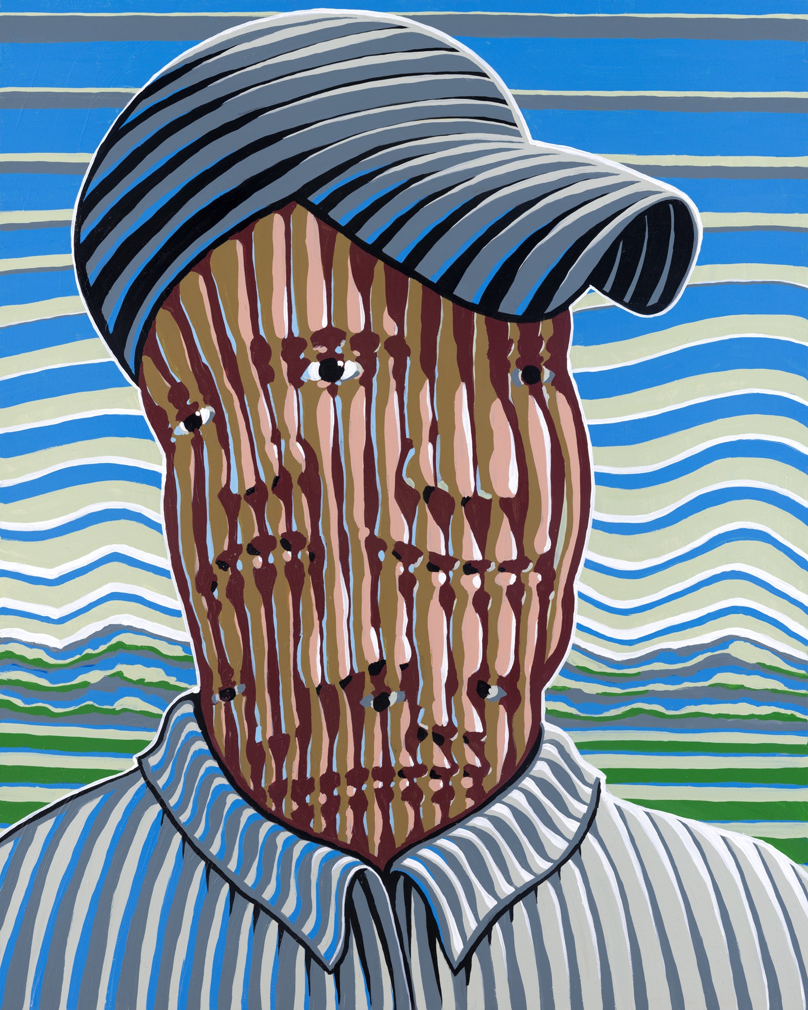 "Putting On A Good Face" reproduction of 2021 original