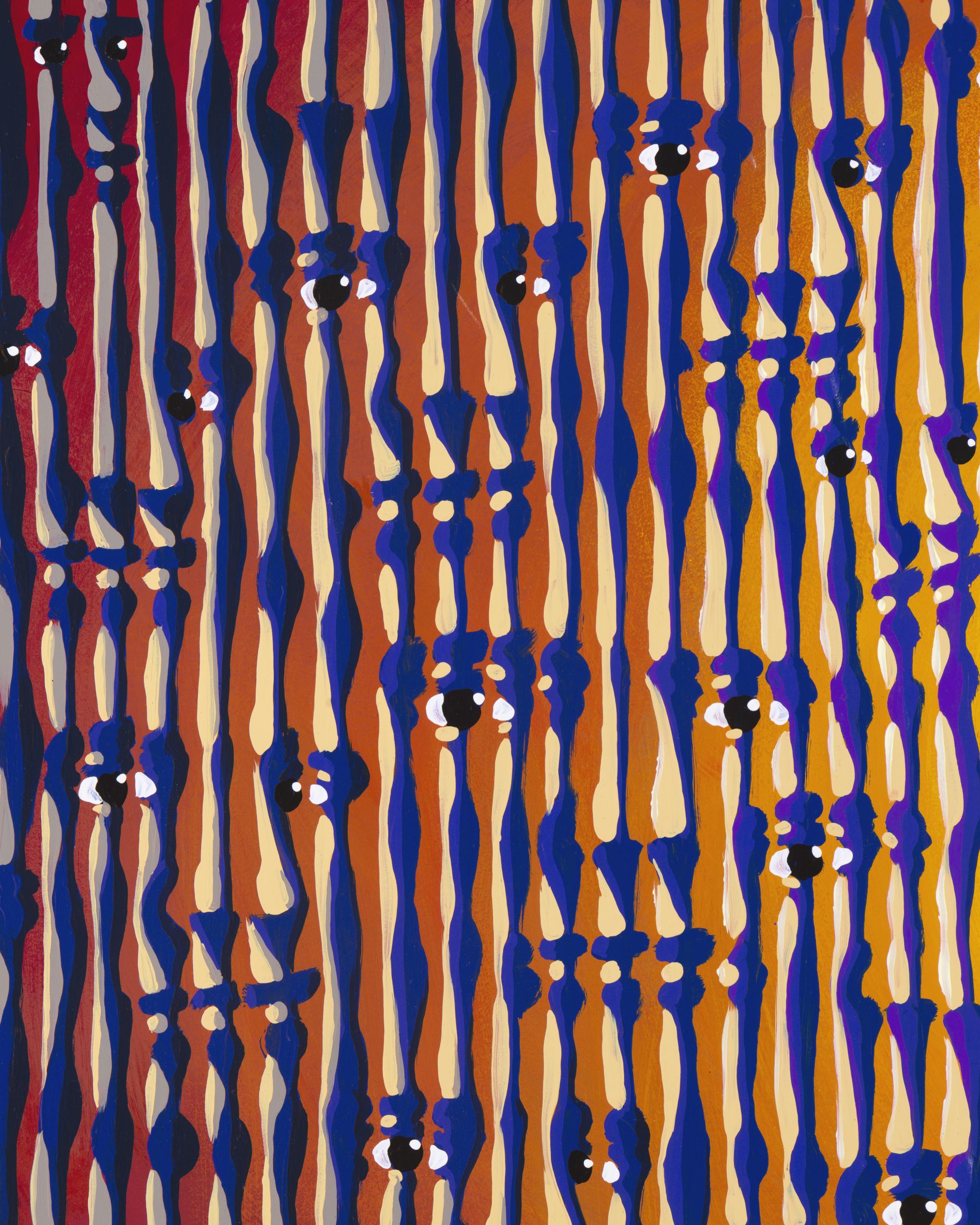 "Warmth" acrylic on wood panel, 2022, 40x50 inches