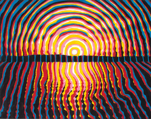 "Sunset Over Bellingham Bay" reproduction of 2019 original