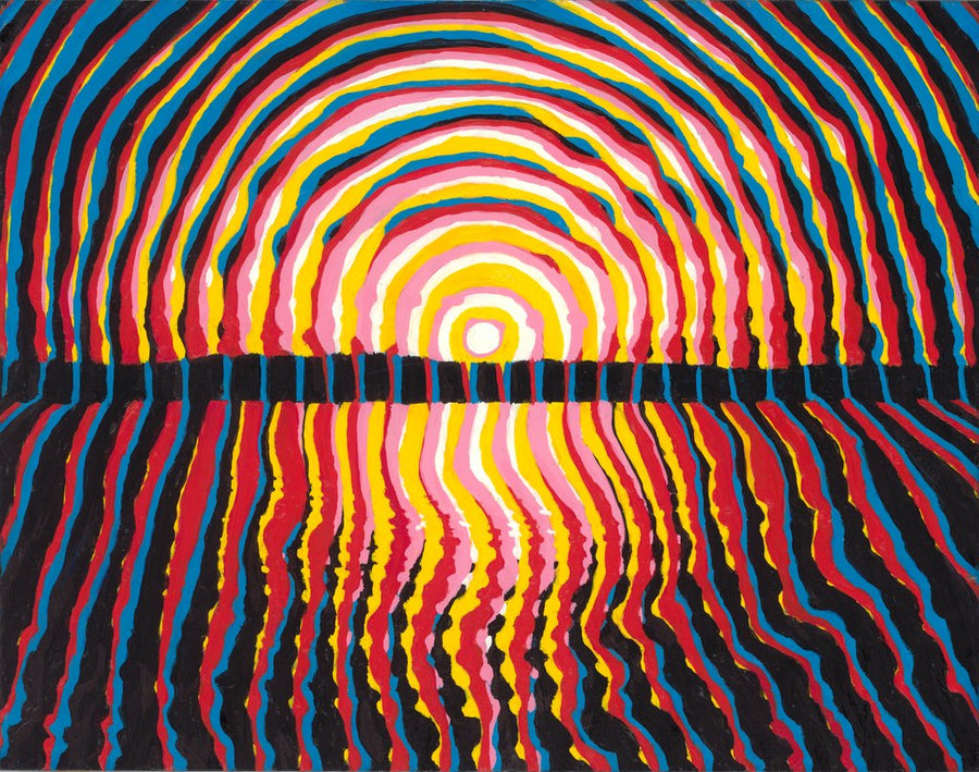 "Sunset Over Bellingham Bay" reproduction of 2019 original