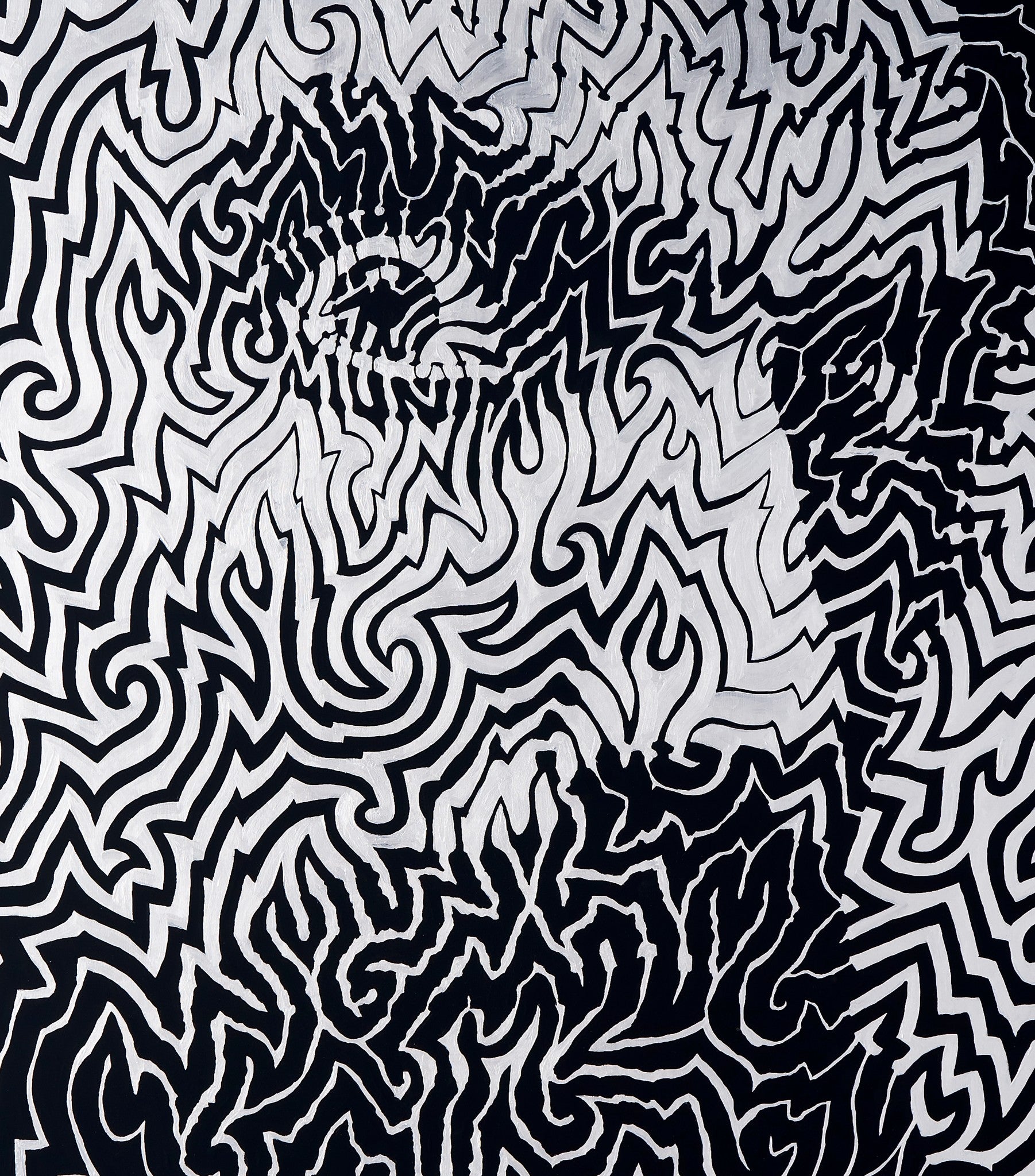 "Self Portrait" acrylic on wood panel, 2019, 26x31 inches