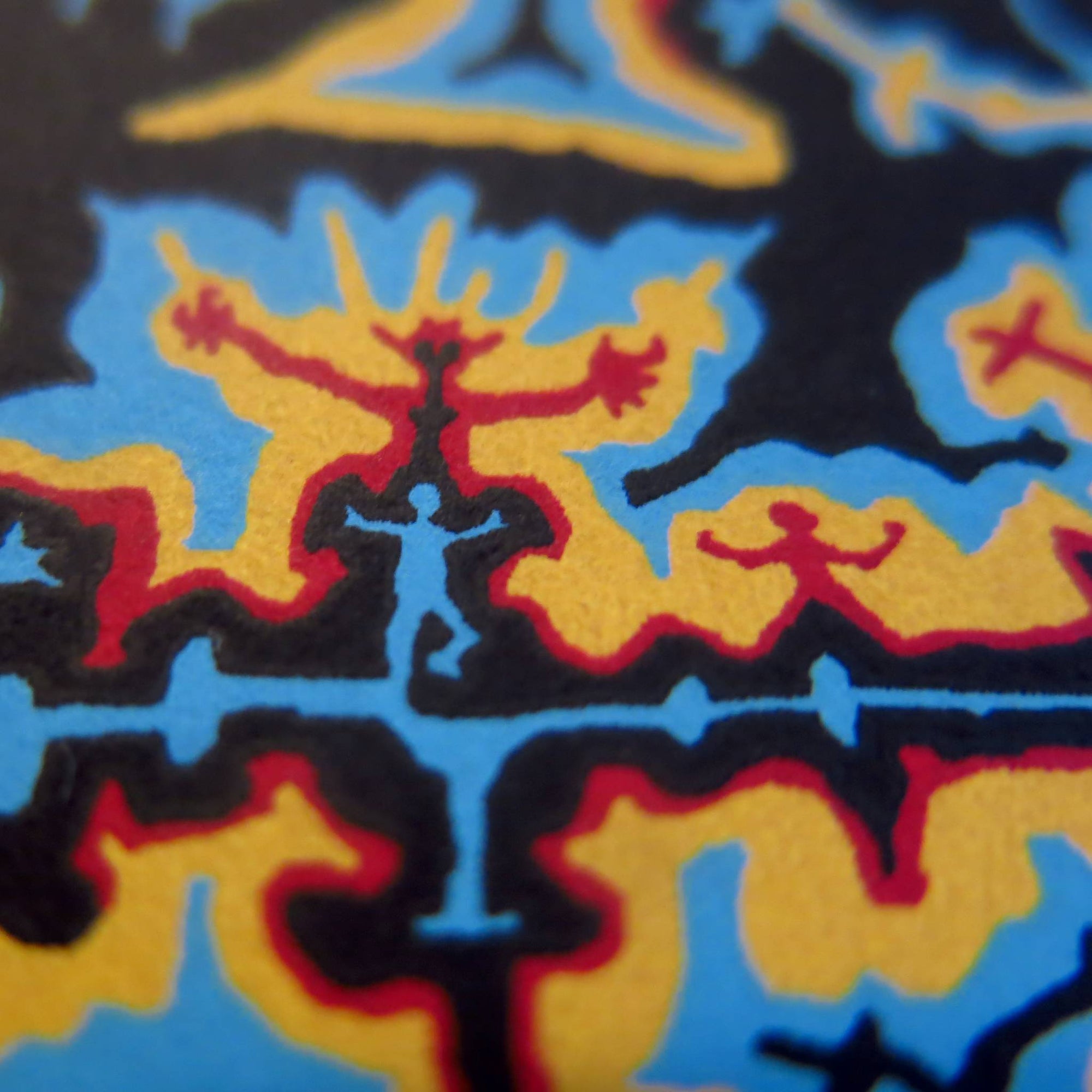 "Seeing Both At Once" 4-color screenprint on 24 x 18 inch French 100# Cover paper, limited edited signed and numbered out of 100